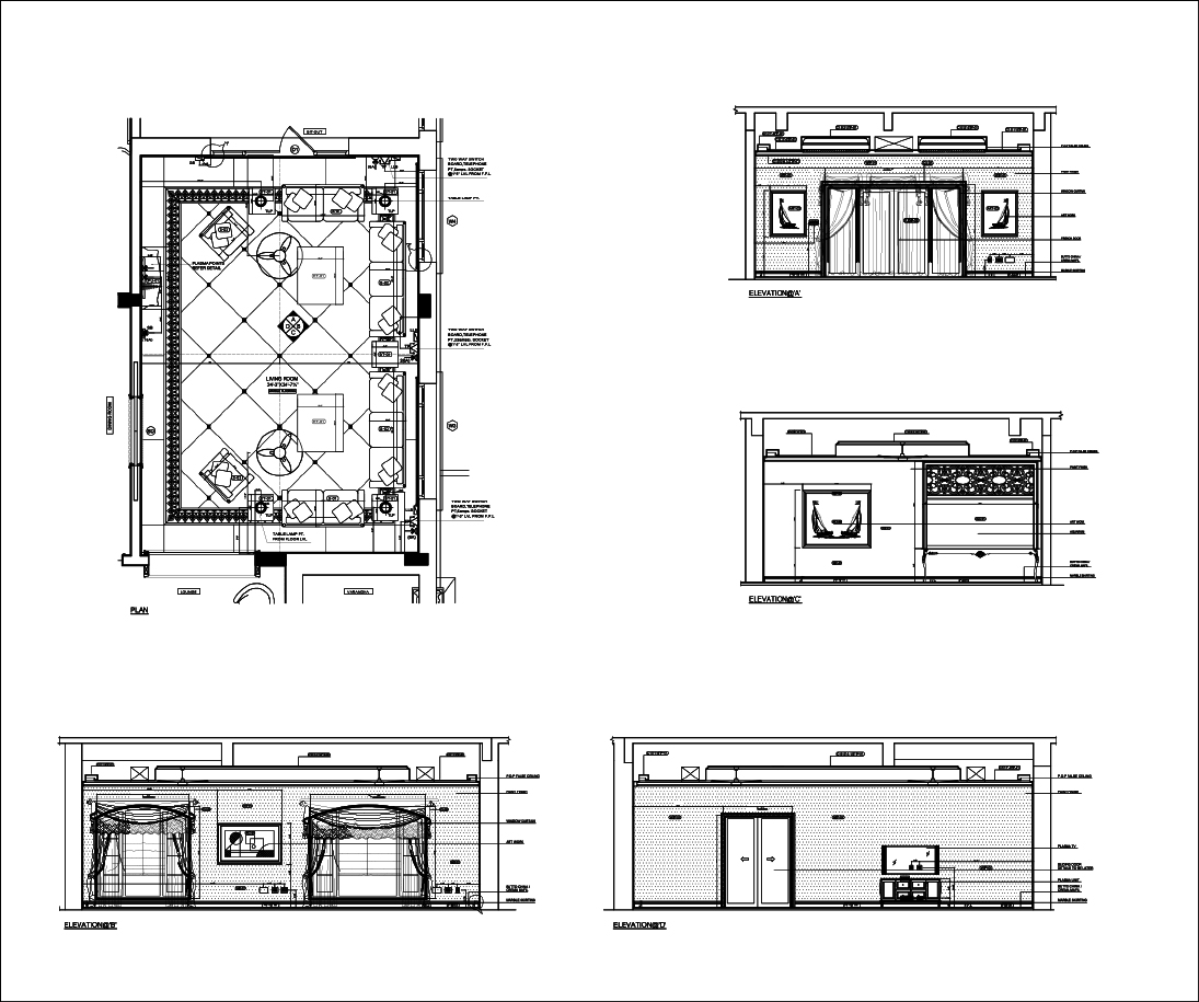 2D Interior Elevations